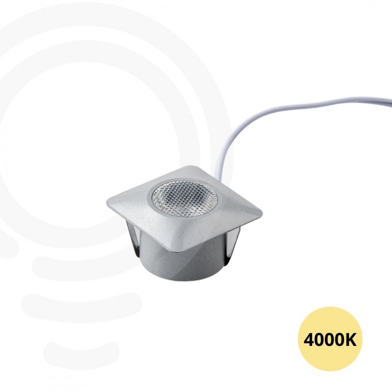 Incasso led oro in alluminio 3x1w 300lm 4000k 3 2x3 2x2 2 cm