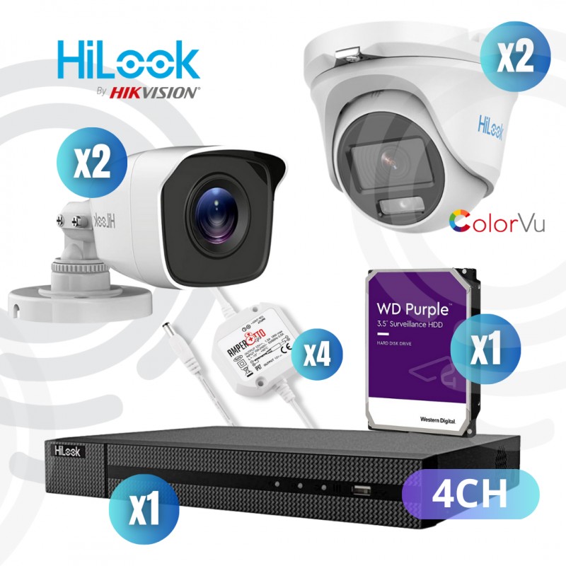 Video surveillance kit ColorVu dvr 4ch