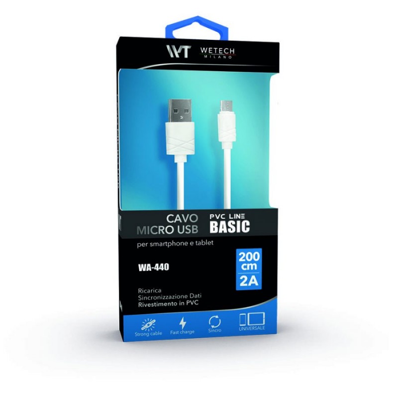 Cavo Micro USB in PVC Efficienza e Connettività per Ricarica e Sincronizzazione Dati