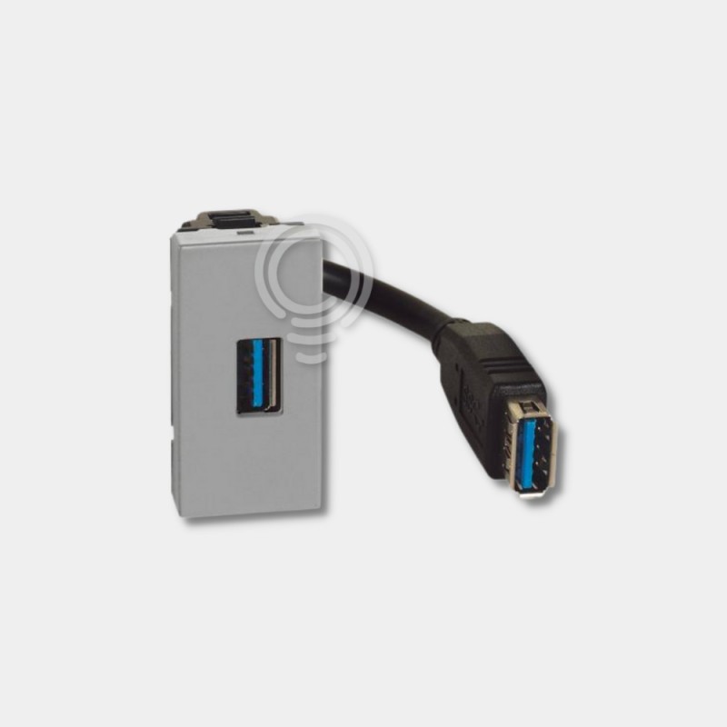 MatixGO - connettore USB A preconn grigio 