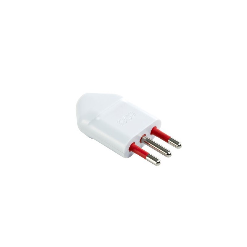 Electric plug 10A T white, small space