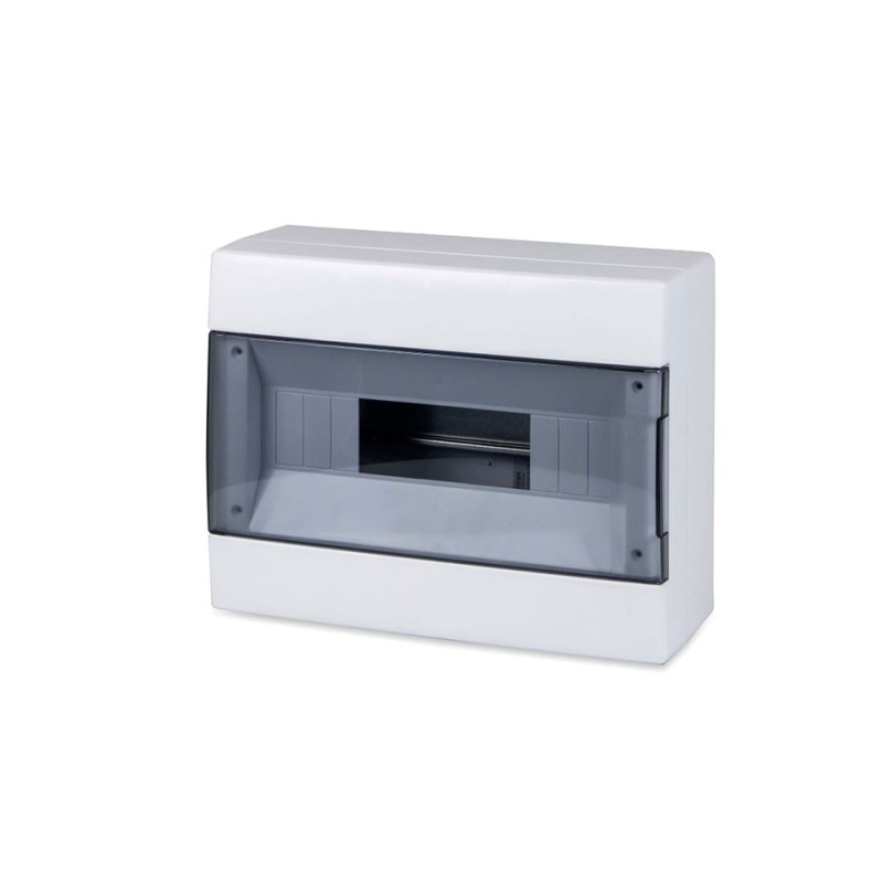 12 DIN module wall-mounted electrical switchboard with IP40 transparent door