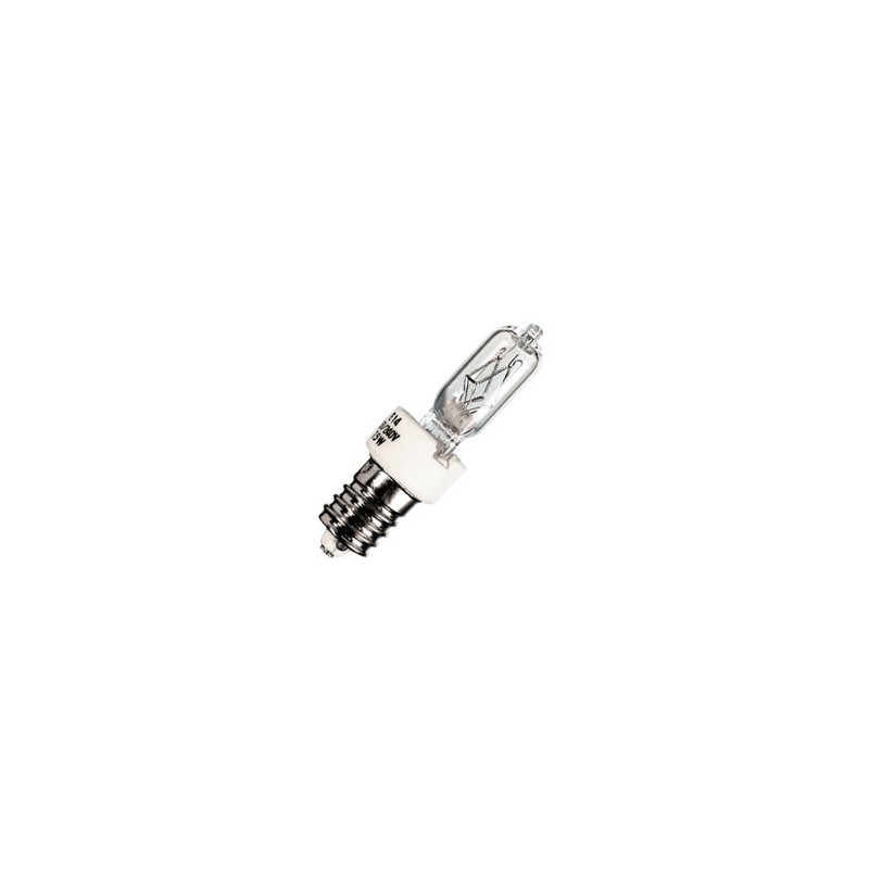Lampada alogena tubolare 70-75w E14 220v luce calda