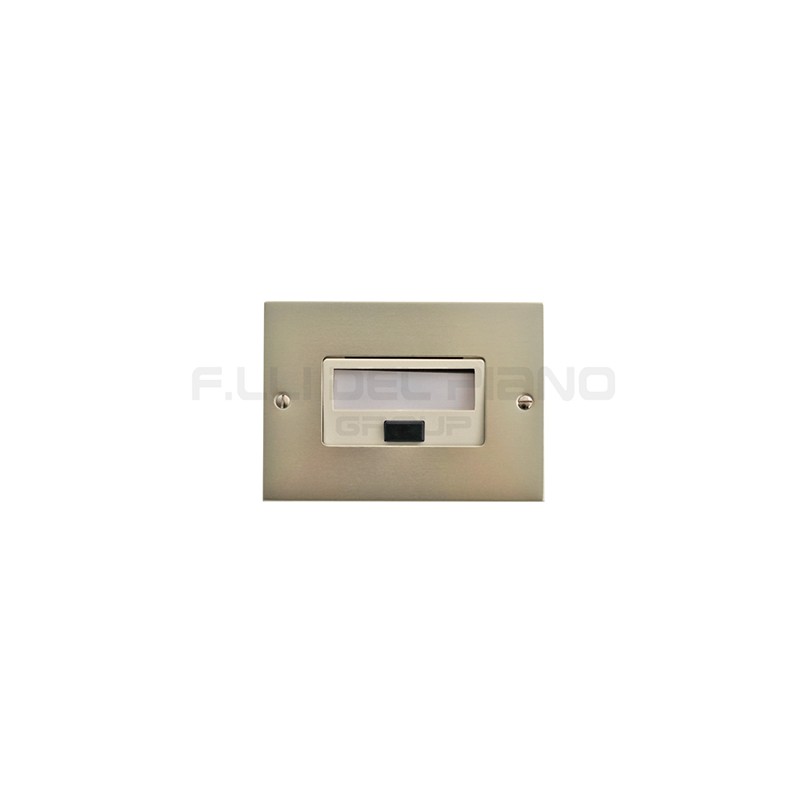 Electric button for name plate 2090ch inox aluminum 503 - d.65
